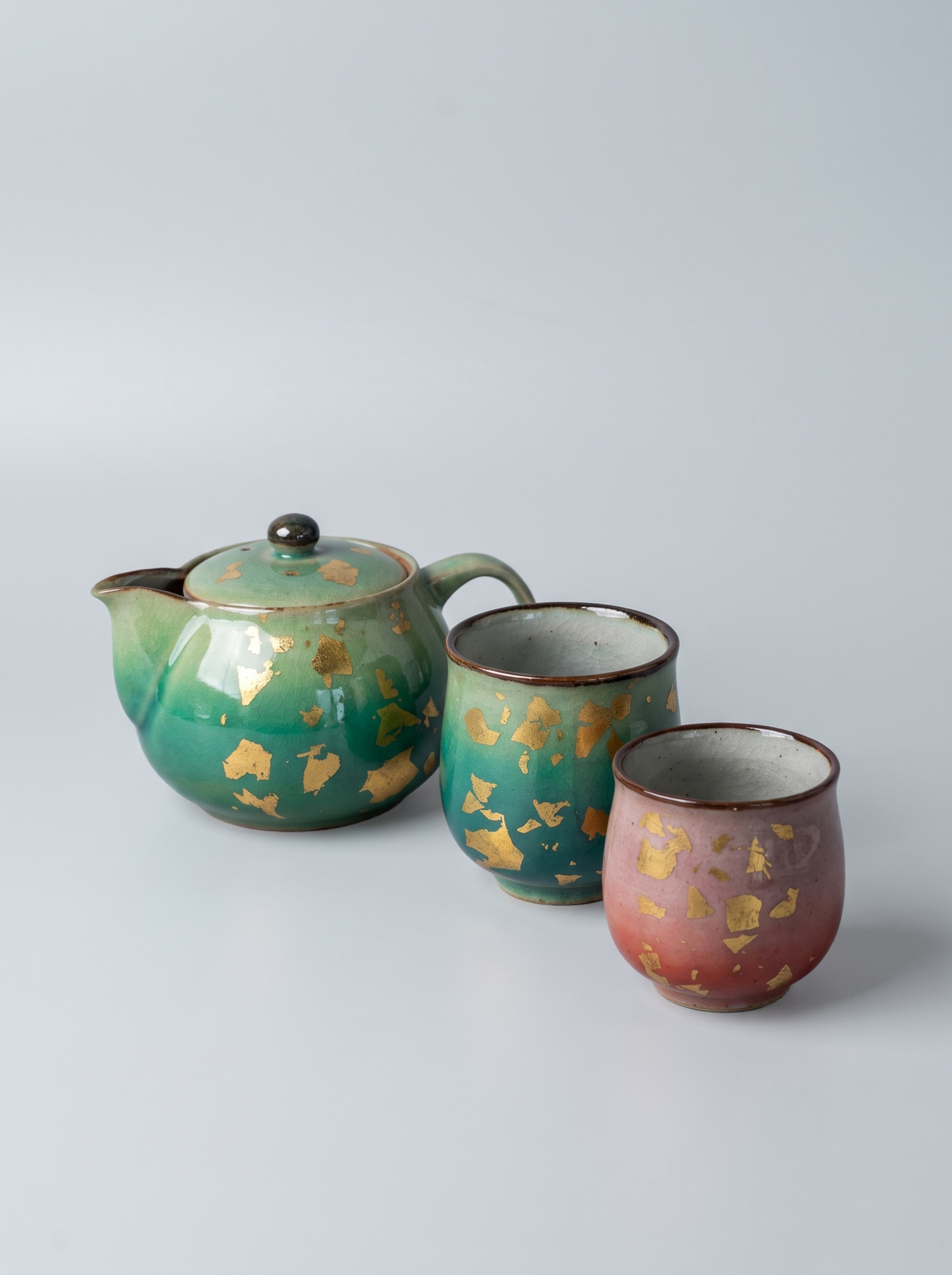 Japanese Ceramic Tea Set — Hand-Painted by Kutanido Co. Ltd.