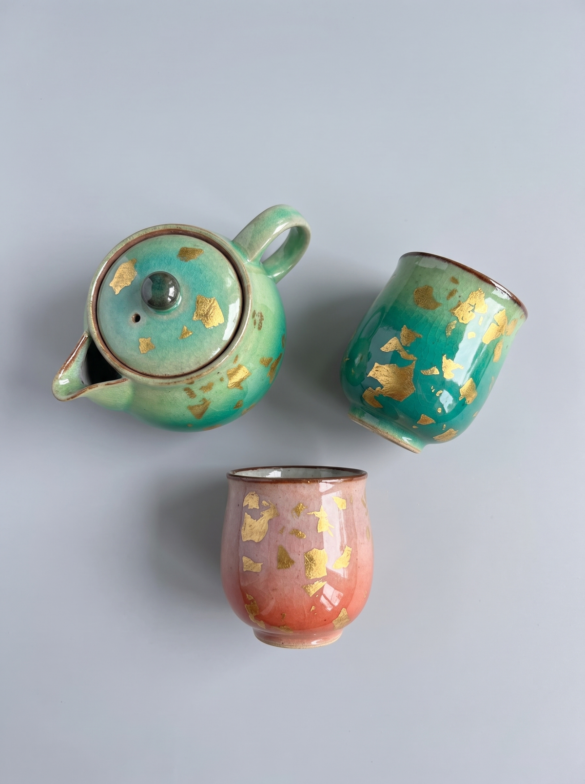 Japanese Ceramic Tea Set — Hand-Painted by Kutanido Co. Ltd.