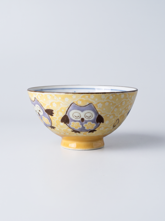 Bowl "Owl Garden" — Japanese Ceramic by Kutanido Co. Ltd.