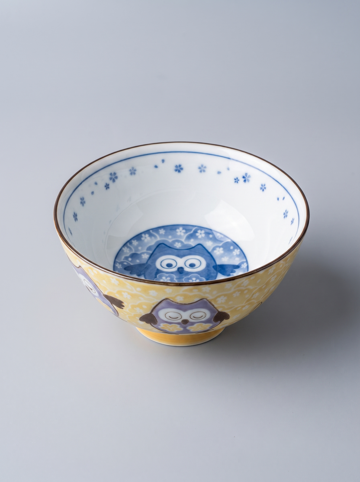 Bowl "Owl Garden" — Japanese Ceramic by Kutanido Co. Ltd.
