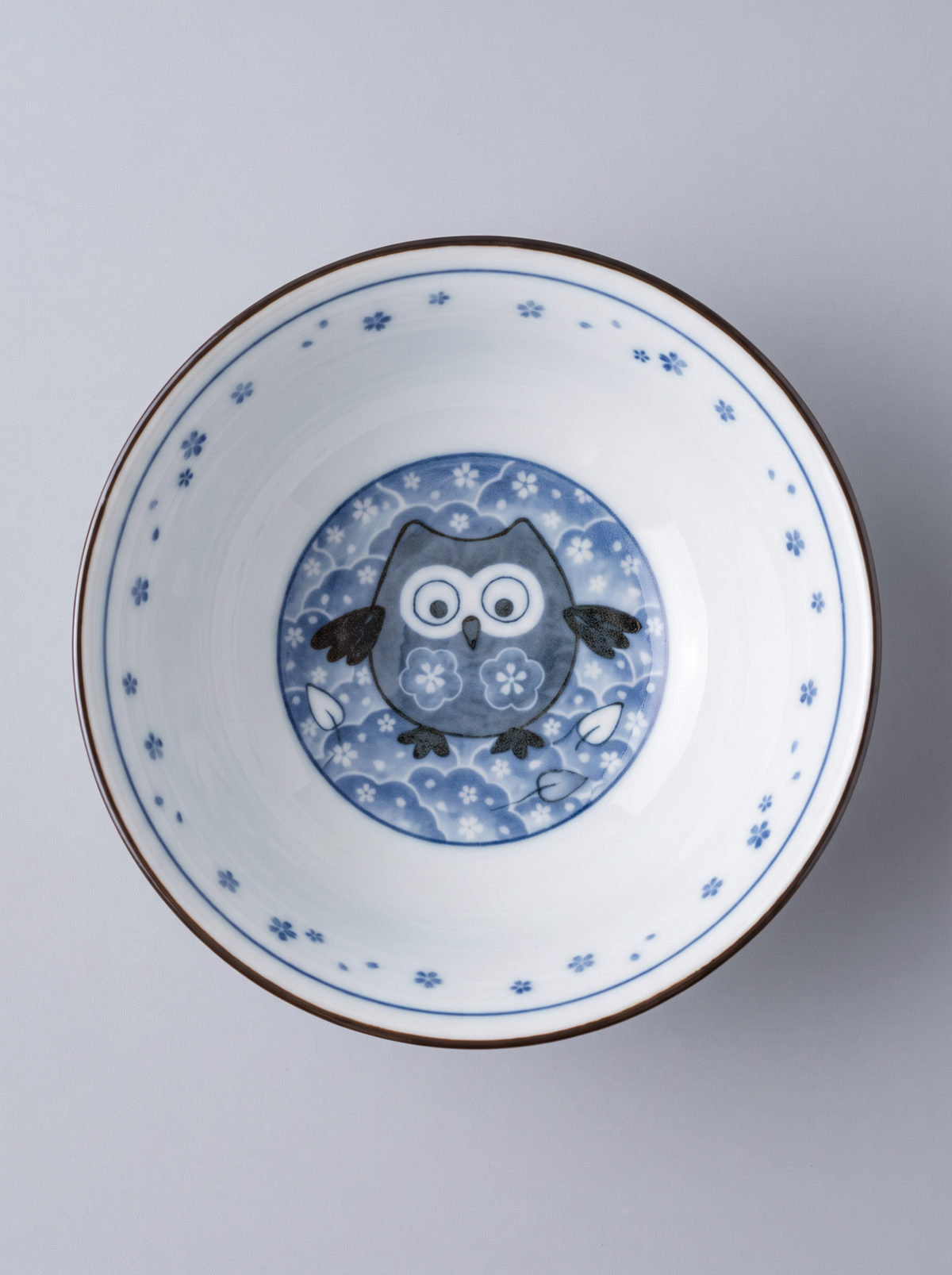 Bowl "Owl Garden" — Japanese Ceramic by Kutanido Co. Ltd.