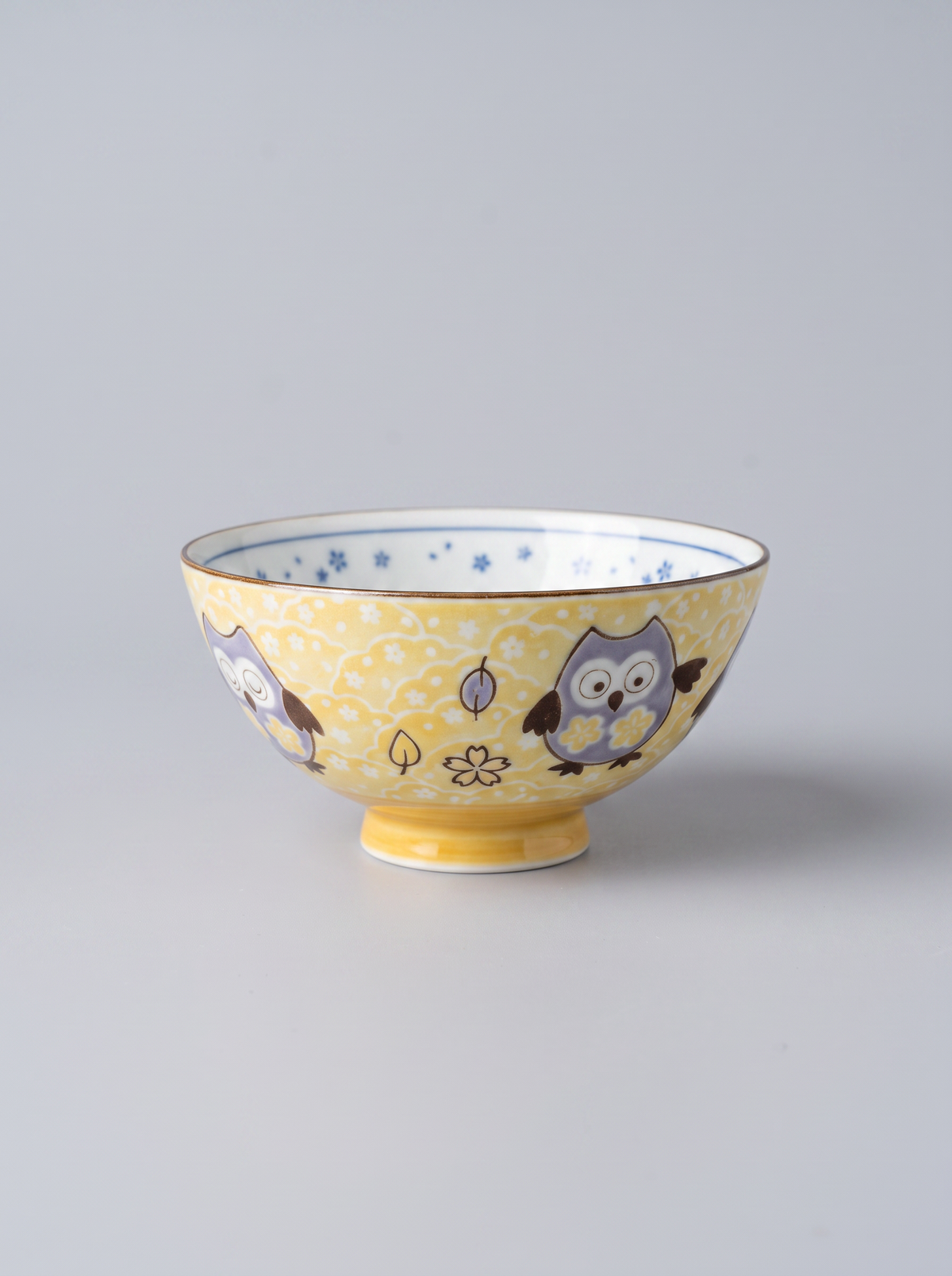 Bowl "Owl Garden" — Japanese Ceramic by Kutanido Co. Ltd.