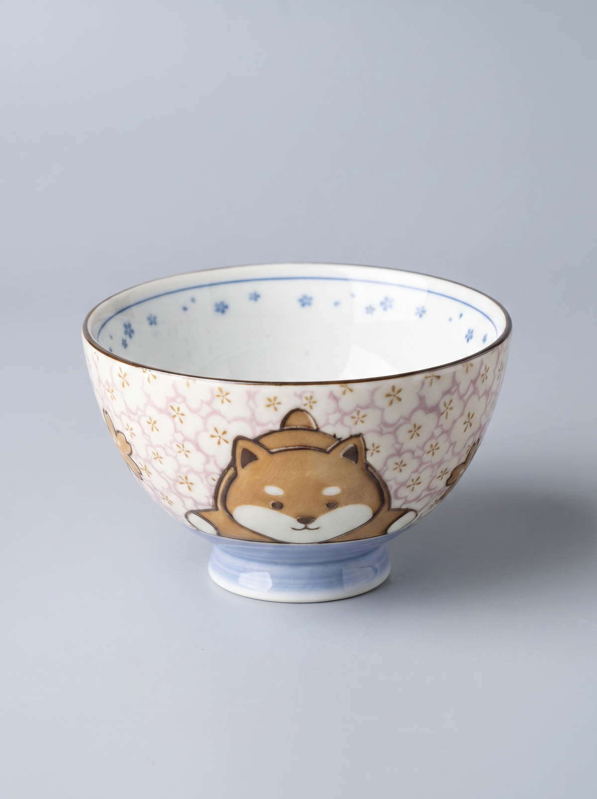 Bowl "Shiba & Blossoms" — Japanese Ceramic by Kutanido Co. Ltd.