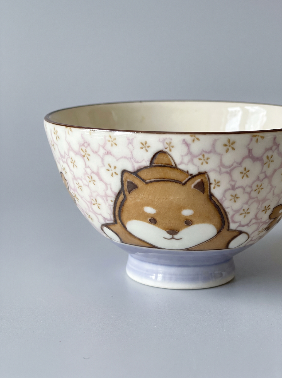 Bowl "Shiba & Blossoms" — Japanese Ceramic by Kutanido Co. Ltd.