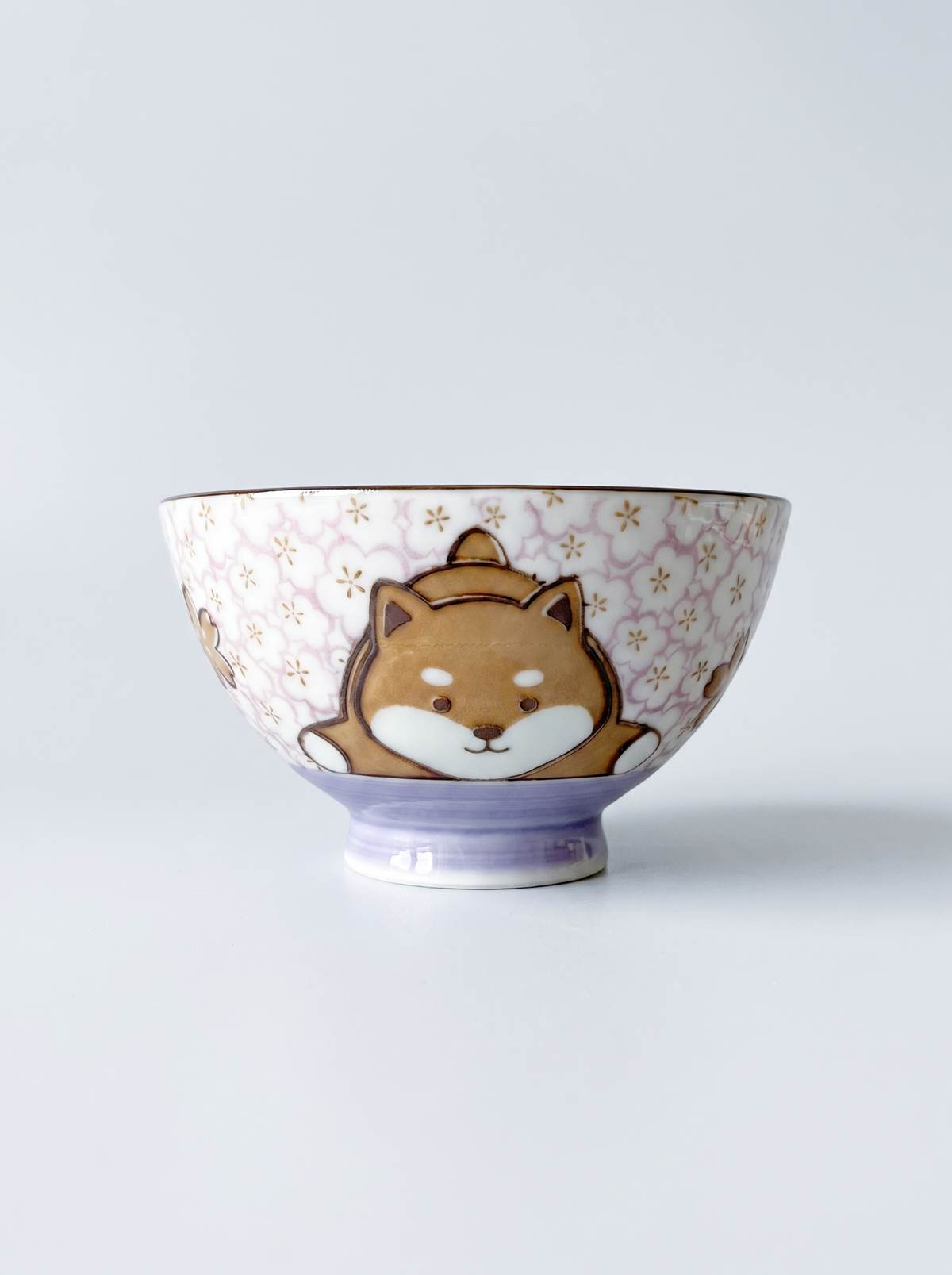 Bowl "Shiba & Blossoms" — Japanese Ceramic by Kutanido Co. Ltd.