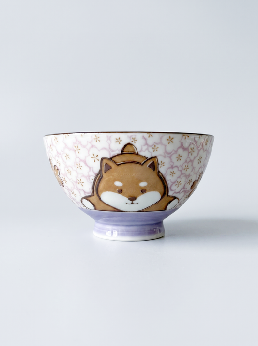 Bowl "Shiba & Blossoms" — Japanese Ceramic by Kutanido Co. Ltd.
