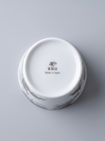 Free Cup "Choju-giga — Sumo" — Japanese Porcelain by Koransha Co. Ltd.