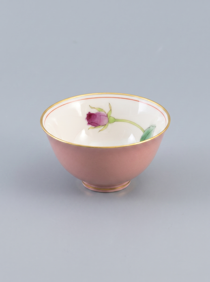 Teacup Set "Bright Rose" — Japanese Porcelain by Koransha Co. Ltd.