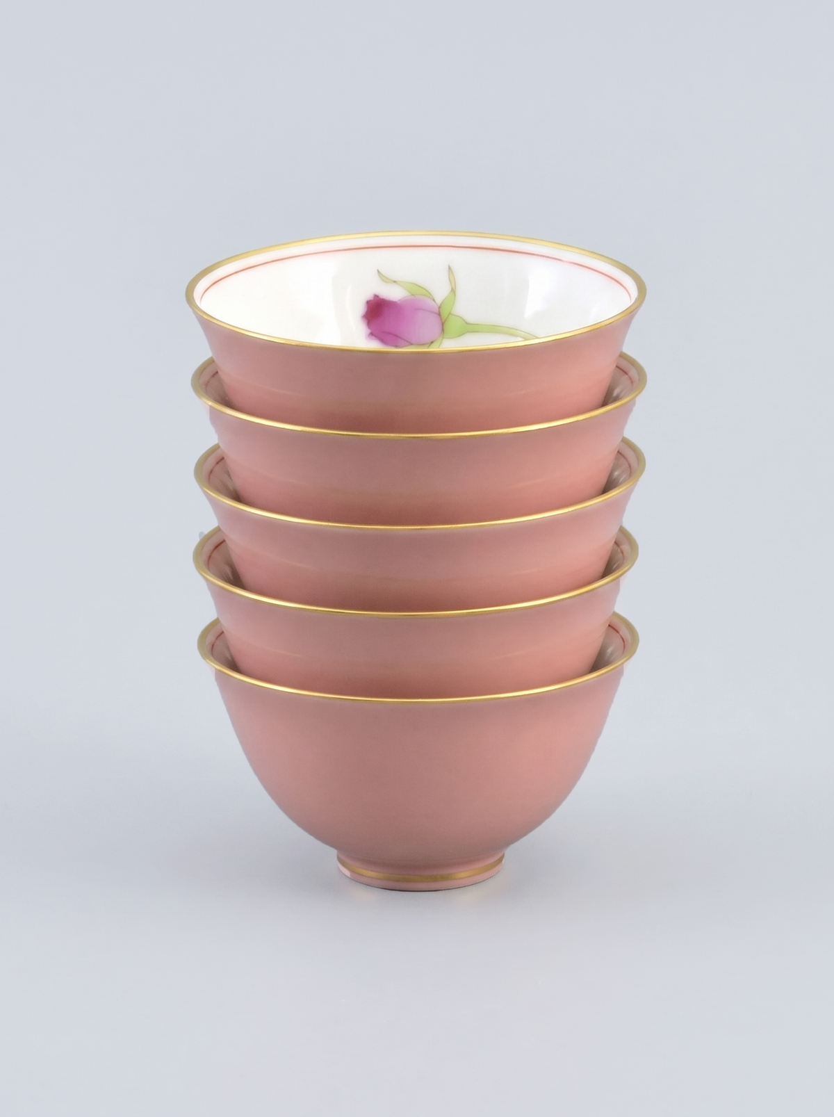 Teacup Set "Bright Rose" — Japanese Porcelain by Koransha Co. Ltd.
