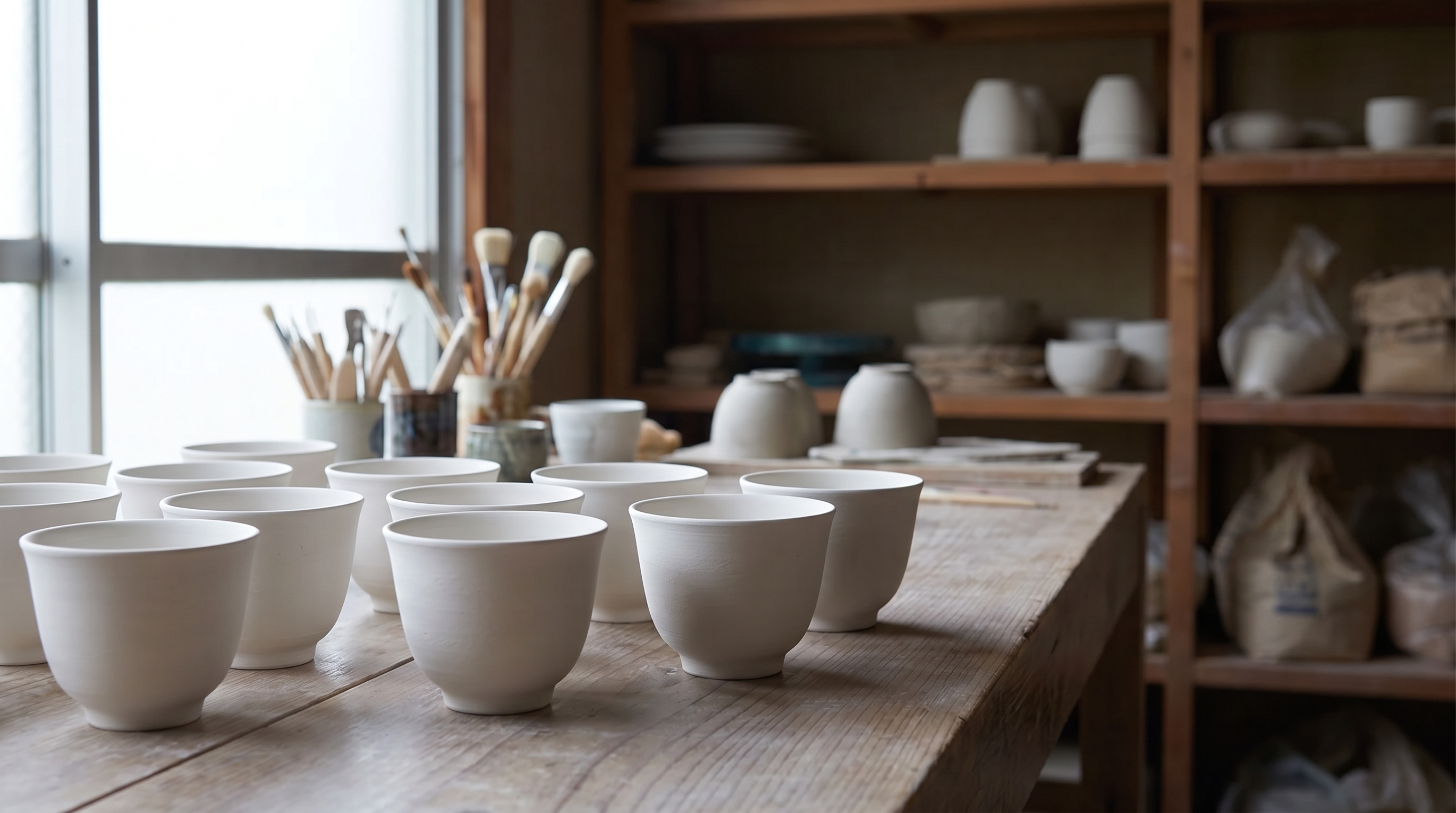 kutani teacups workshop interior