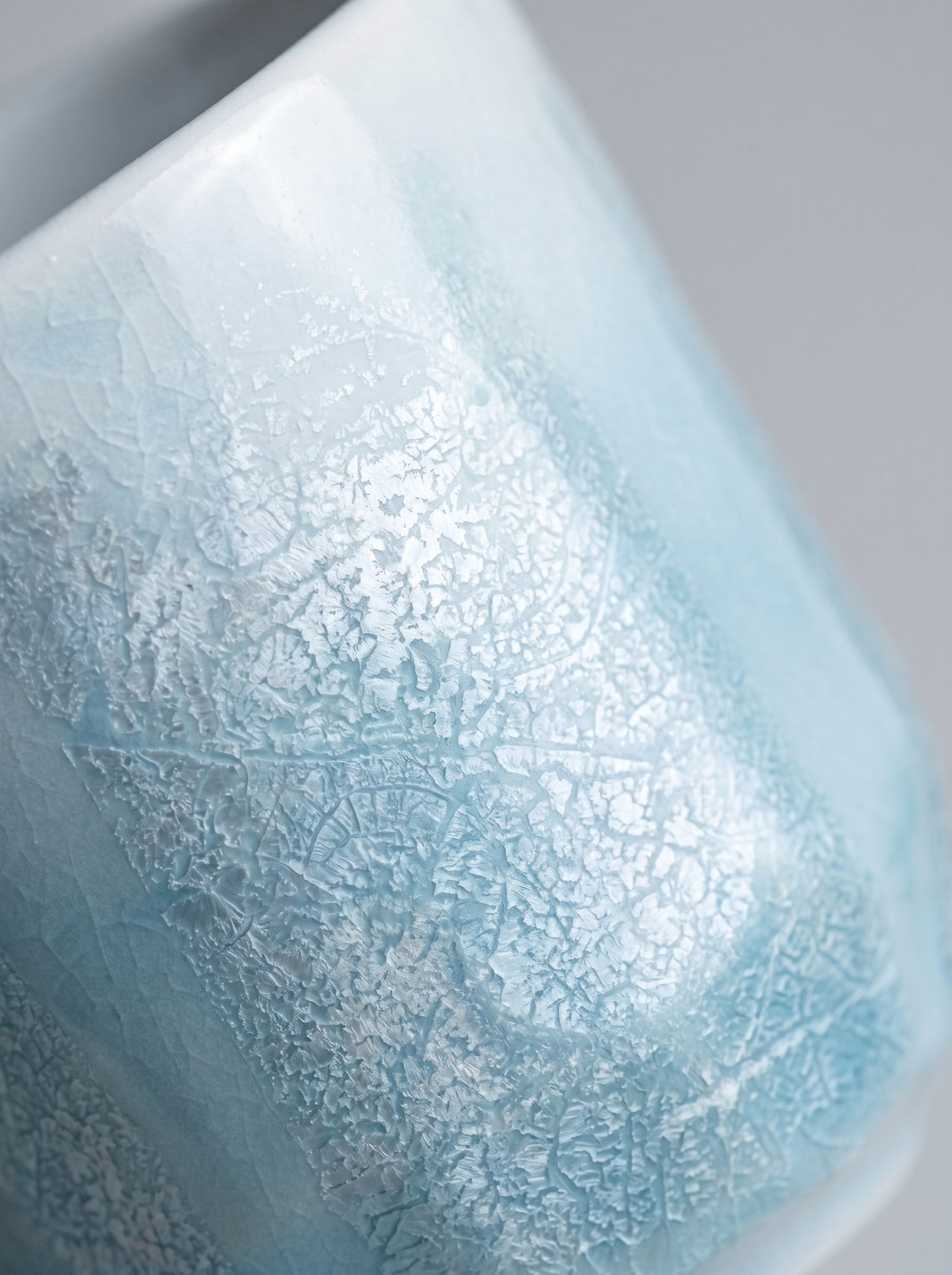 Close-up of a ginsai finish surface with a blurred background