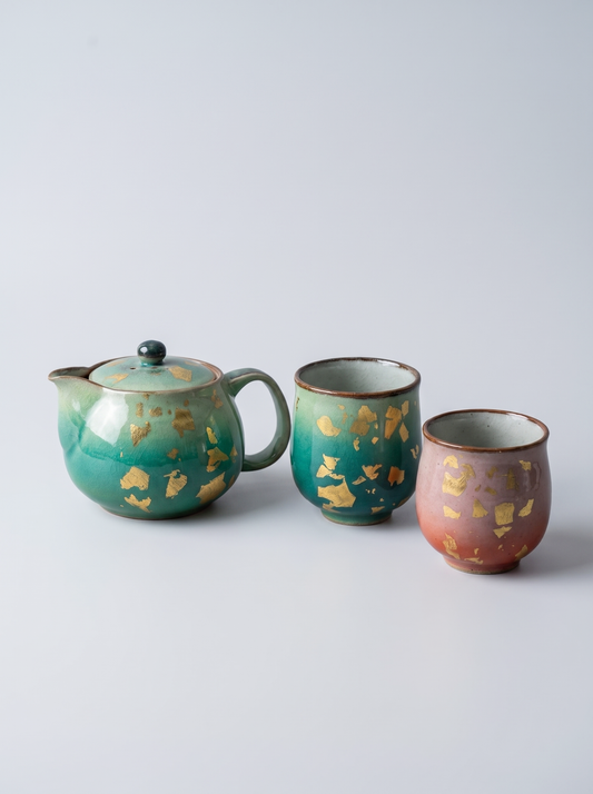 Japanese Ceramic Tea Set — Hand-Painted by Kutanido Co. Ltd.